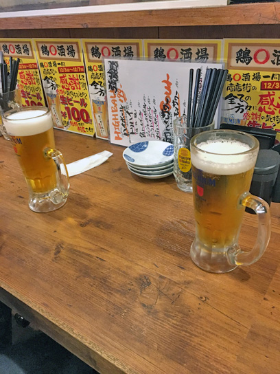 171204鶏◯酒場100円ビール.jpg